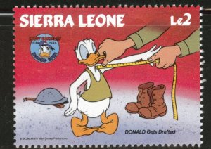 Sierra Leone Scott 663A MNH** Donald Duck stamp