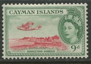 Cayman Islands - Scott 144 - QEII Definitive -1953-59 - MH- Single 9d Stamp