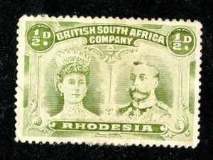 1910 Rhodesia Sc#101a M*( 1679 BCX2 )