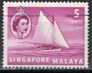 Singapore; 1955: Sc. # 31:  Used Single Stamp