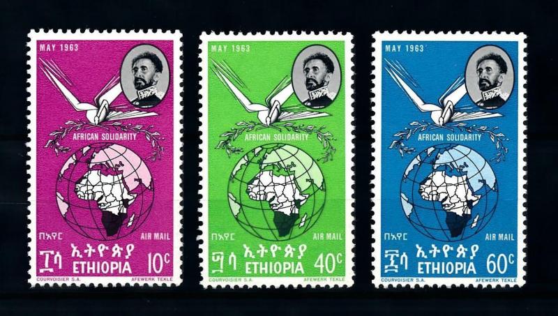 [90171] Ethiopia 1963 African Solidarity Dove Globe Airmail MNH