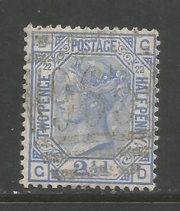 GREAT BRITAIN 82 VFU PLATE 22 647B-2