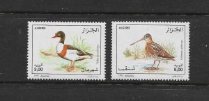 BIRDS - ALGERIA #1059-60  MNH