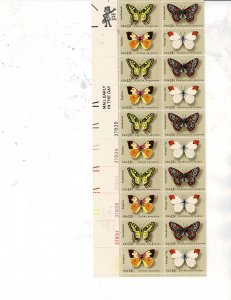 American Butterflies 13c US Postage Plate Strip #1712-15 VF MNH