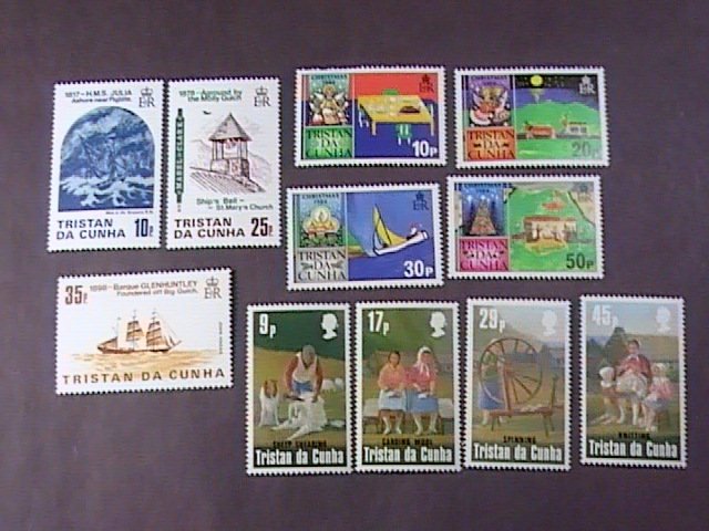 TRISTAN da CUNHA # 360-370-MINT/NEVER HINGED-3 COMPLETE SETS---1984-85