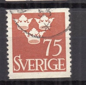 Sweden 1939 Early Issue Fine Used 75ore. NW-218298