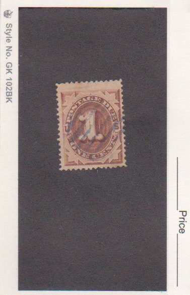 1879 Scott # J1 1¢ Postage Due Brown Used  Jumbo Margins