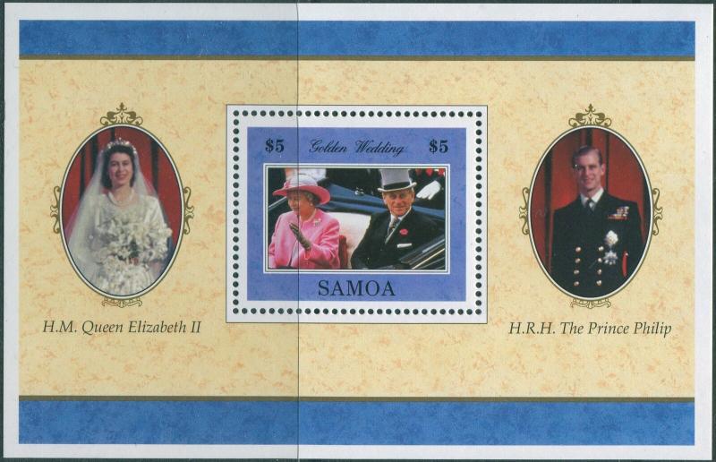 Samoa 1997 SG1013 Royal Golden Wedding MS MNH