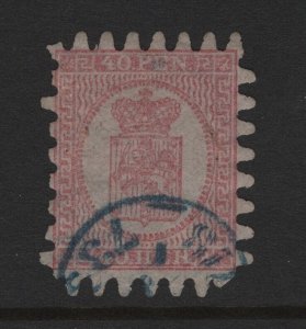 Finland Scott # 10 VF used neat cancel with nice color cv $ 70 ! see pic !