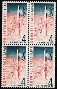 United States. 1960 4c(Block of 4) S.G.1157 Unmounted Mint