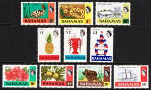 BAHAMAS — SCOTT 317a-330a, 389-401 — 1973, 1976 QEII SETS — MH —SCV $47.15