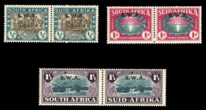 South West Africa #B9-11 Cat$69, 1939 250th Anniversary of the Landing of the...