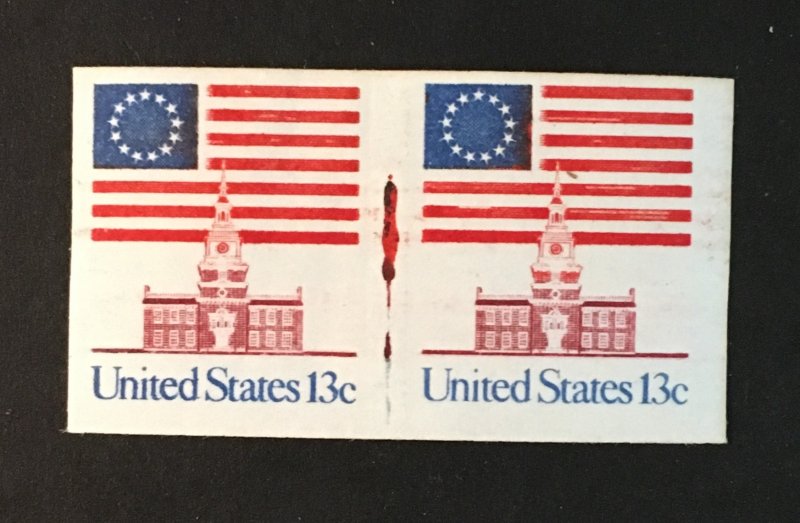 United States Sc. #1625a, mint never hinged, imperf. joint line pair