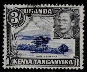 KENYA UGANDA TANGANYIKA GVI SG147, 3s dull ultrama & black, FINE USED. P 13x11¾