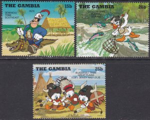 Gambia Sc #1698-1700 MNH