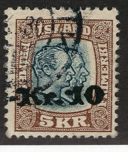 Iceland Attractive Sc#143 Used F-VF SCV $575...Fill a powerful spot!!