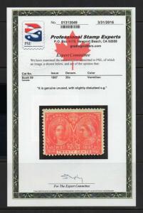 Canada #59 20c Jubilee MINT with PSE CERTIFICATE - cv$275.00