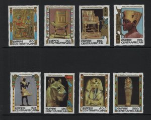 Central African Republic   #349-356   MNH  1978 Treasures of Tutankhamen