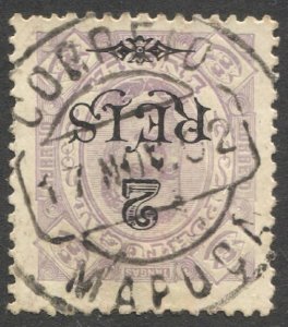 PORTUGESE INDIA  Portugese Colonies 1902  Sc 232  VF 2r/8t  MAPUCA cancel