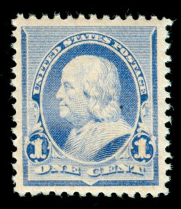 MOMEN: US STAMPS #219 MINT OG NH POST OFFICE FRESH VF/XF JUMBO