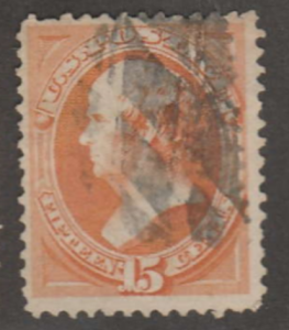 U.S. Scott #163 Webster Stamp - Used Single