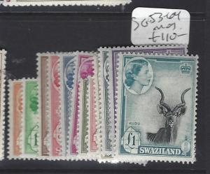 SWAZILAND  (P1510B)  QEII  SET TO L1 ANTELOPE  SG 53-64   MOG