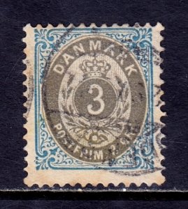 Denmark - Scott #41b - Inverted frame - Used - A bit of toning - SCV $7.00