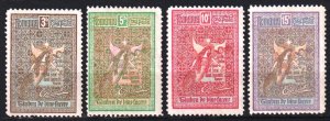 Romania 1906 Welfare ( IV ) Mi.173 /176 MNG ( mint no gum )