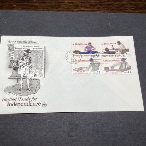 1977 First Day Cover Skilled Hands for Independence Scott#1717-20-US