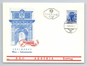 Austria 1962 FDC - Vienna Swiss Gate - F13201