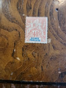 Stamps French Guinea Scott #13 h