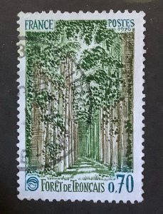 France 1976 Scott 1483 used - 0.70fr,  Nature conservation, Tronçais Forest