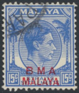 Straits Settlements  OPT BMA Malaya  SC# 265  Used  see details & scans