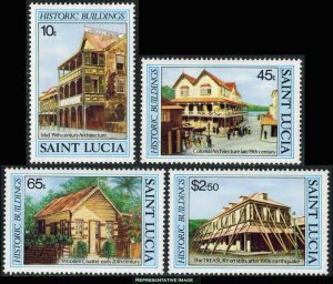 Saint Lucia Scott 645-648 Mint never hinged.