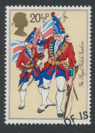 Great Britain  SG 1219 SC# 1023 Used / FU with First Day Cancel - Army Uniforms