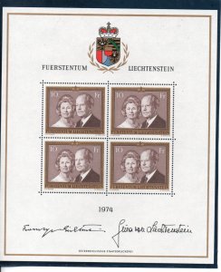 Liechtenstein 557 MNH sheetlet ..