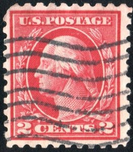 SC#425 2¢ Washington Single (1914) Used