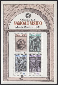 Samoa 1978 MNH Sc #498a Christmas Paintings by Albrecht Durer