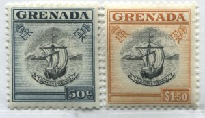 Grenada QEII 50 cents and $1.50 mint o.g. hinged