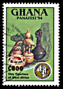 Ghana 1774, used, Panafest Theatre Festival--Clay Figurines