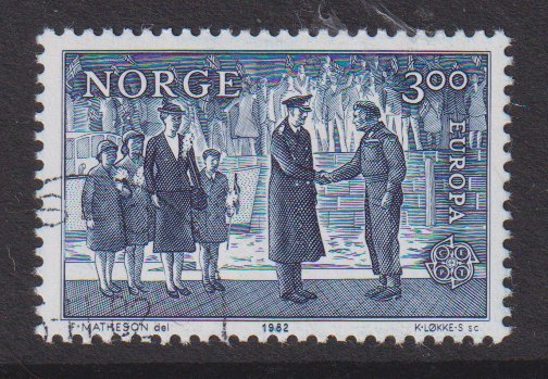 Norway  #806  cancelled    1982  Europa 3k