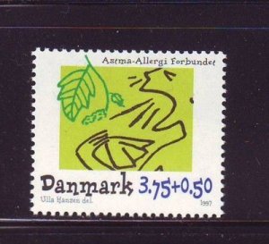 Denmark Sc B82 1997 Asthma stamp mint NH