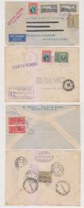 GUATEMALA 1936 AIR & R-AIR COVER TO ARGENTINA RATED 58c & 3P 4C TO BUENOS AIRES