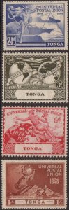 Tonga 1949 SG88-91 UPU set MLH