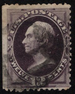 US #162 SCV $135.00 F/VF used, nice light cancel, creases, SUPER FRESH!  SCV ...