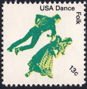 SC#1751 13¢ American Dance: Folk Single (1978) MNH