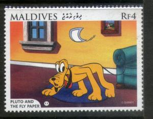 Maldives 1996 Pluto & Fly Paper- Scene 11 Dog Sc 2191c Walt Disney Animation ...