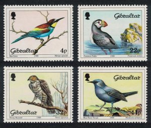 Gibraltar Birds Buzzard Thrush Honey0eater 4v 1996 MNH SG#596-599