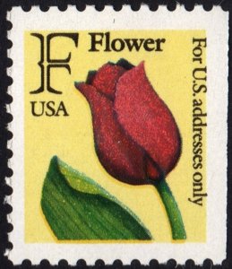 SC#2519 (29¢) F Rate Flower Booklet Single (1991) MNH