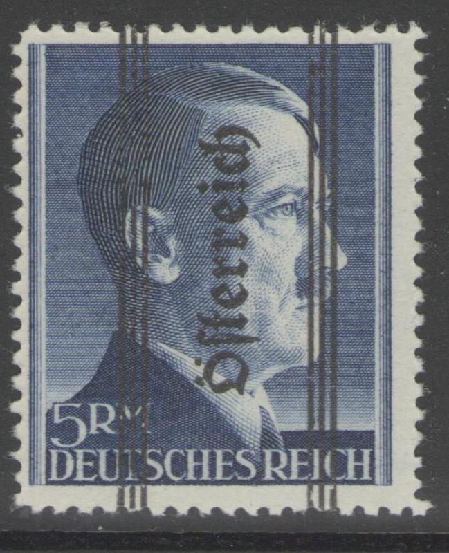 AUSTRIA SG852 1945 5rm ULTRAMARINE p12½ MNH